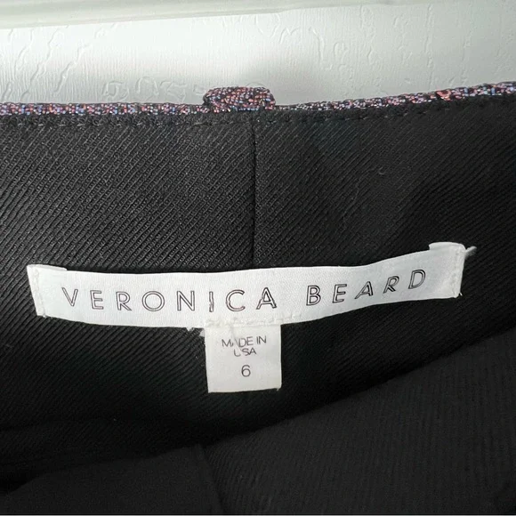 VERONICA BEARD Ashburn Metallic Blazer/Pants Full Suit Set Sz 6 - Picture 11 of 13